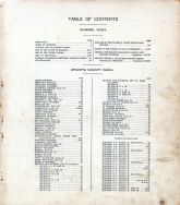 Index and Table of Contents, Saginaw County 1916